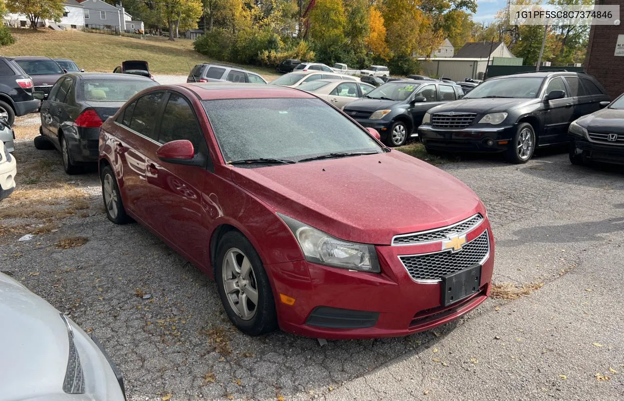 2012 Chevrolet Cruze Lt VIN: 1G1PF5SC8C7374846 Lot: 77851664