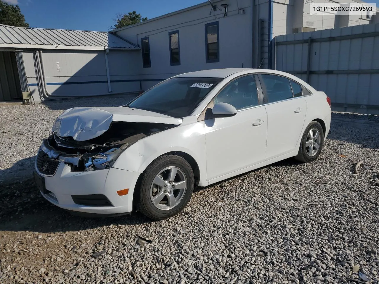 2012 Chevrolet Cruze Lt VIN: 1G1PF5SCXC7269693 Lot: 77969124