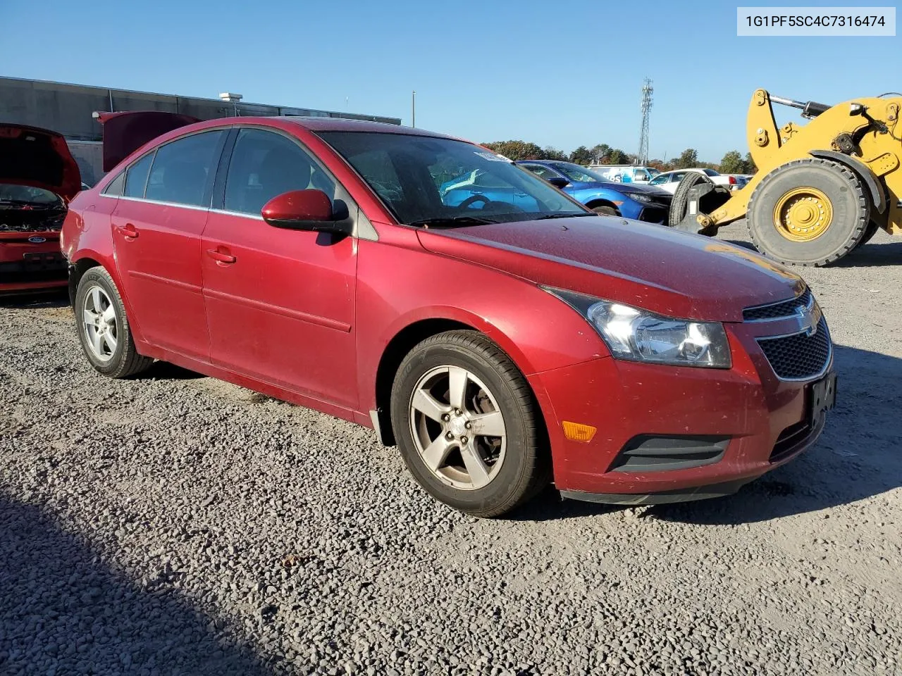 2012 Chevrolet Cruze Lt VIN: 1G1PF5SC4C7316474 Lot: 78371924