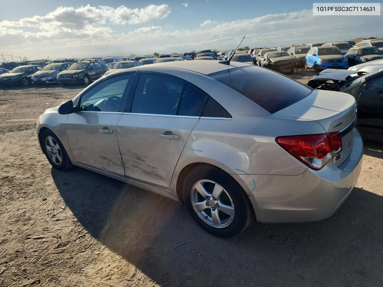 2012 Chevrolet Cruze Lt VIN: 1G1PF5SC3C7114631 Lot: 78452984