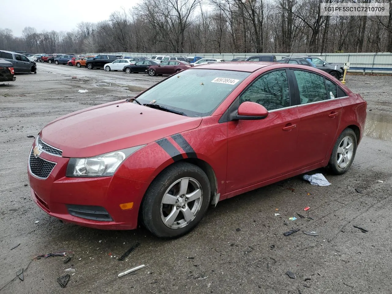 2012 Chevrolet Cruze Lt VIN: 1G1PF5SC1C7210709 Lot: 80978914