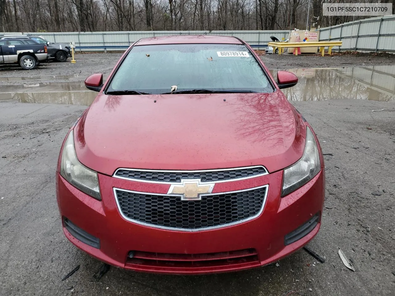 2012 Chevrolet Cruze Lt VIN: 1G1PF5SC1C7210709 Lot: 80978914