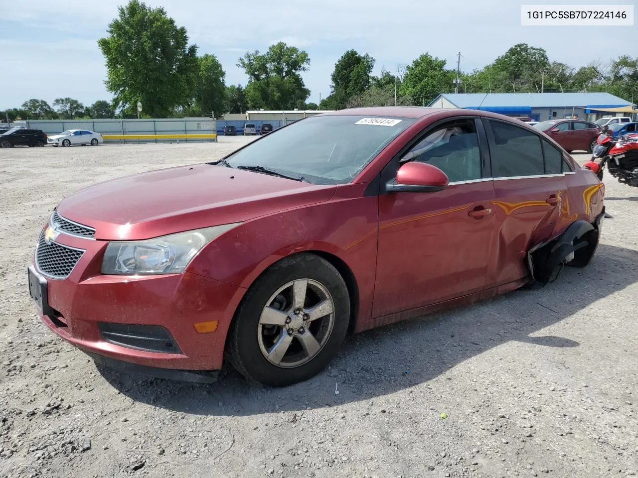 2013 Chevrolet Cruze Lt VIN: 1G1PC5SB7D7224146 Lot: 57954414