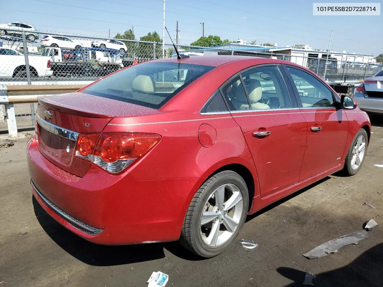 2013 Chevrolet Cruze Lt VIN: 1G1PE5SB2D7228714 Lot: 60208284