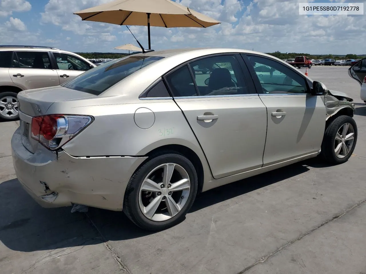 2013 Chevrolet Cruze Lt VIN: 1G1PE5SB0D7192778 Lot: 66663704