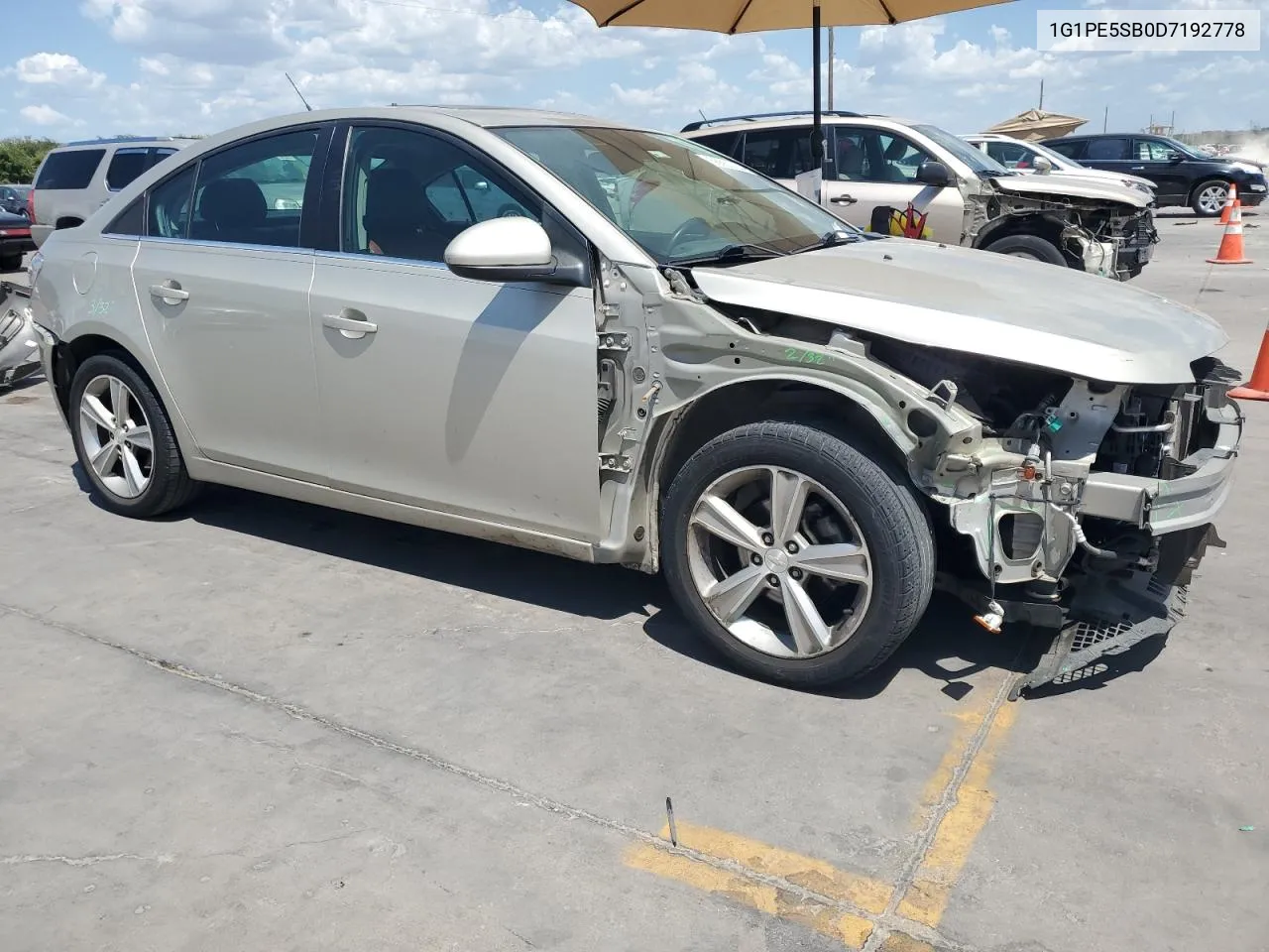 2013 Chevrolet Cruze Lt VIN: 1G1PE5SB0D7192778 Lot: 66663704