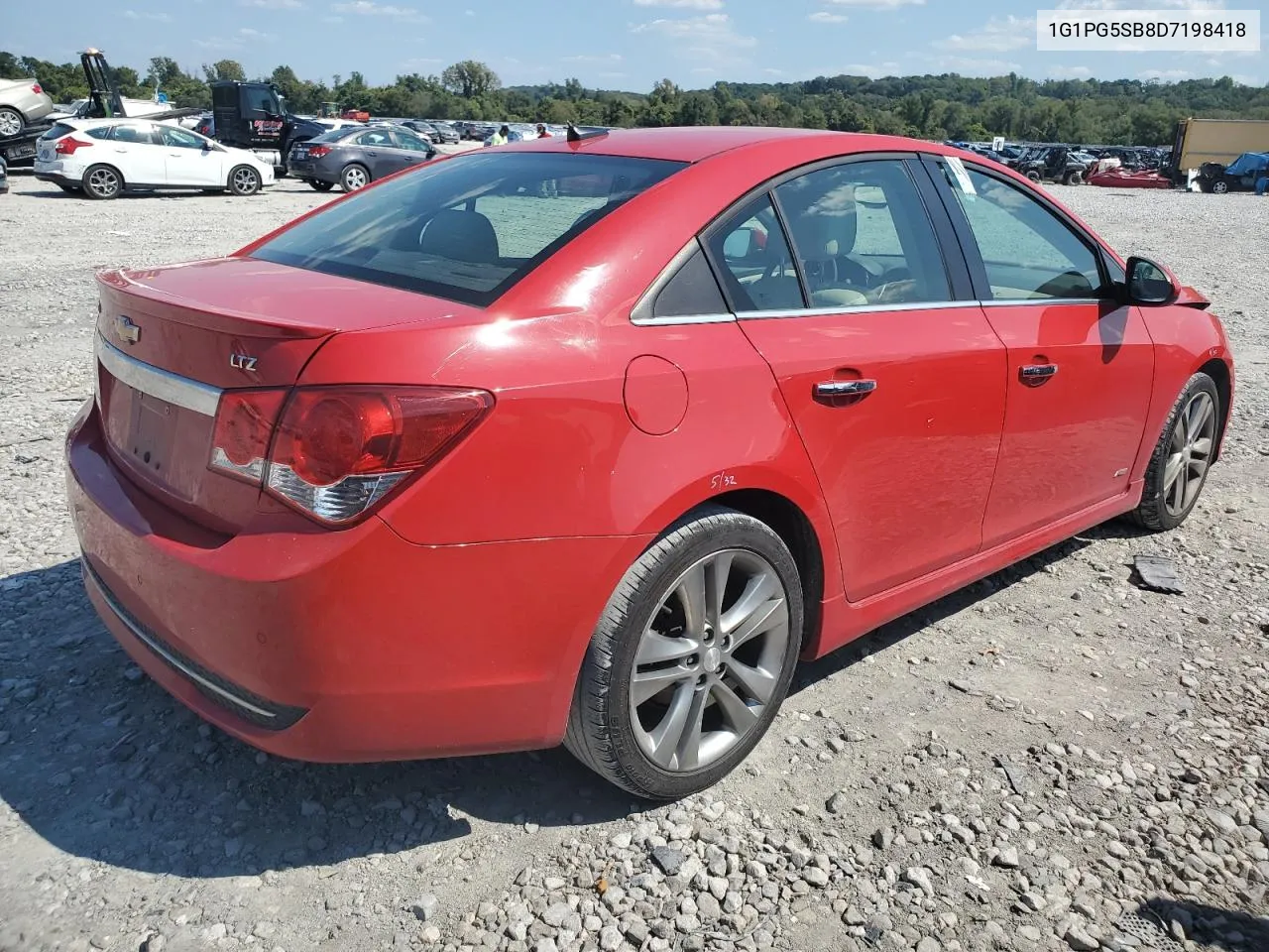 2013 Chevrolet Cruze Ltz VIN: 1G1PG5SB8D7198418 Lot: 72008554