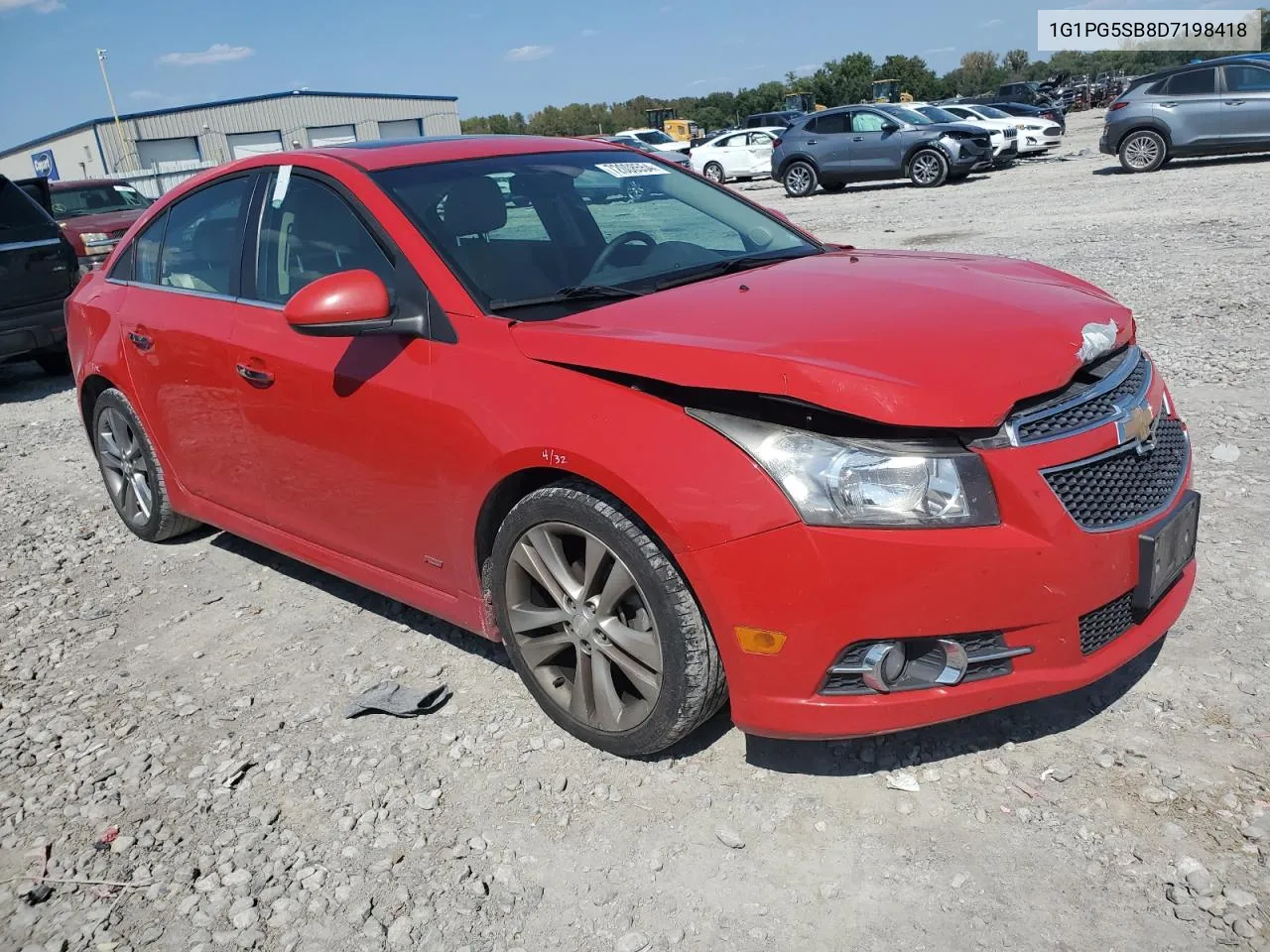 2013 Chevrolet Cruze Ltz VIN: 1G1PG5SB8D7198418 Lot: 72008554