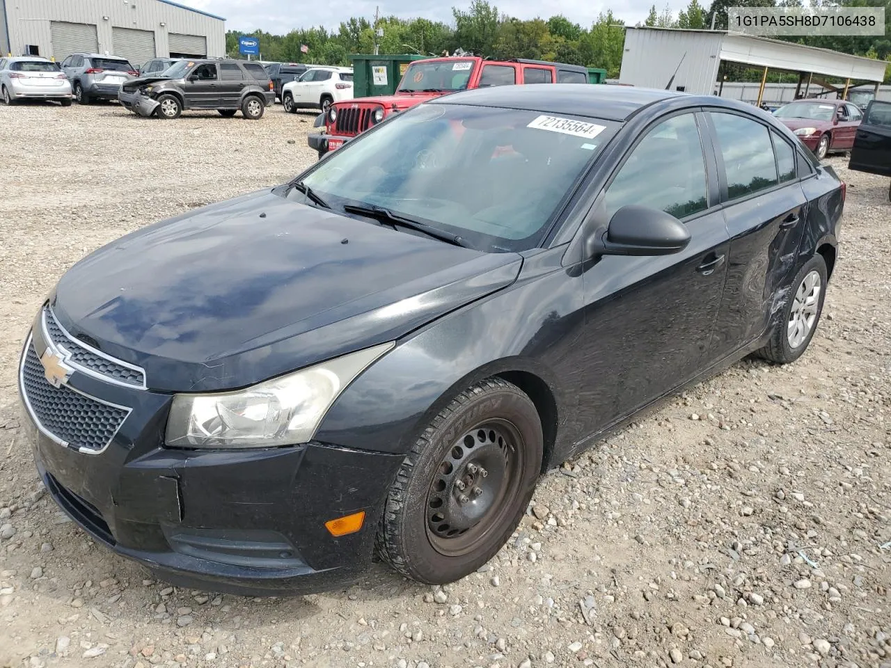 2013 Chevrolet Cruze Ls VIN: 1G1PA5SH8D7106438 Lot: 72135564