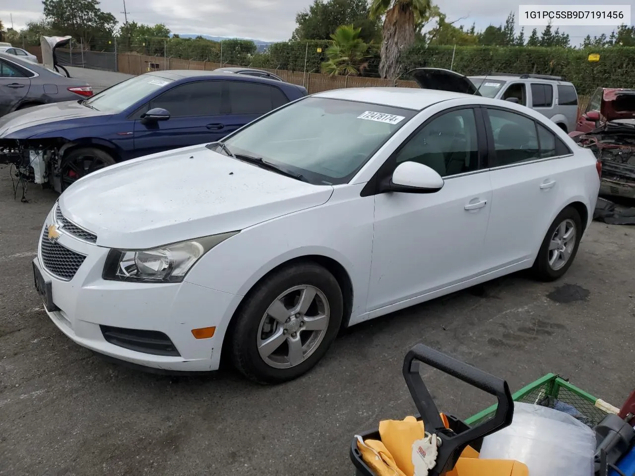 2013 Chevrolet Cruze Lt VIN: 1G1PC5SB9D7191456 Lot: 72478174