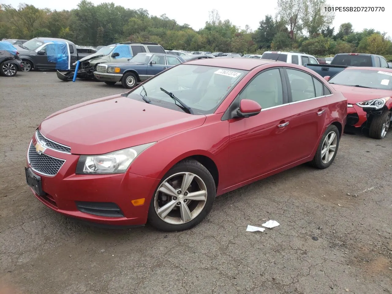 2013 Chevrolet Cruze Lt VIN: 1G1PE5SB2D7270770 Lot: 72637374