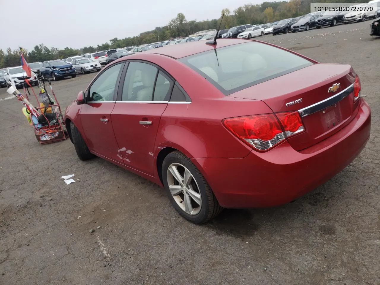 2013 Chevrolet Cruze Lt VIN: 1G1PE5SB2D7270770 Lot: 72637374