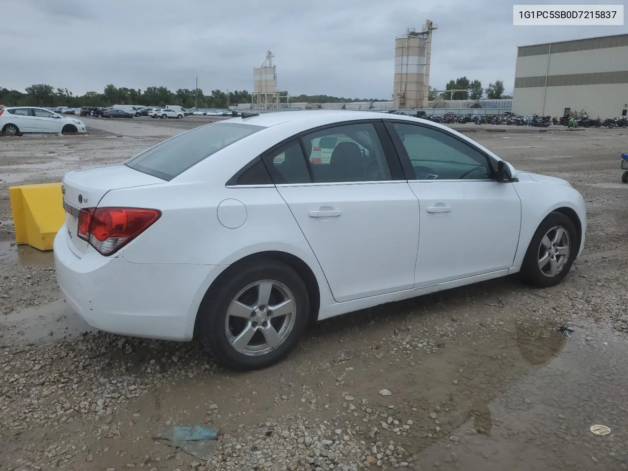 2013 Chevrolet Cruze Lt VIN: 1G1PC5SB0D7215837 Lot: 72702424