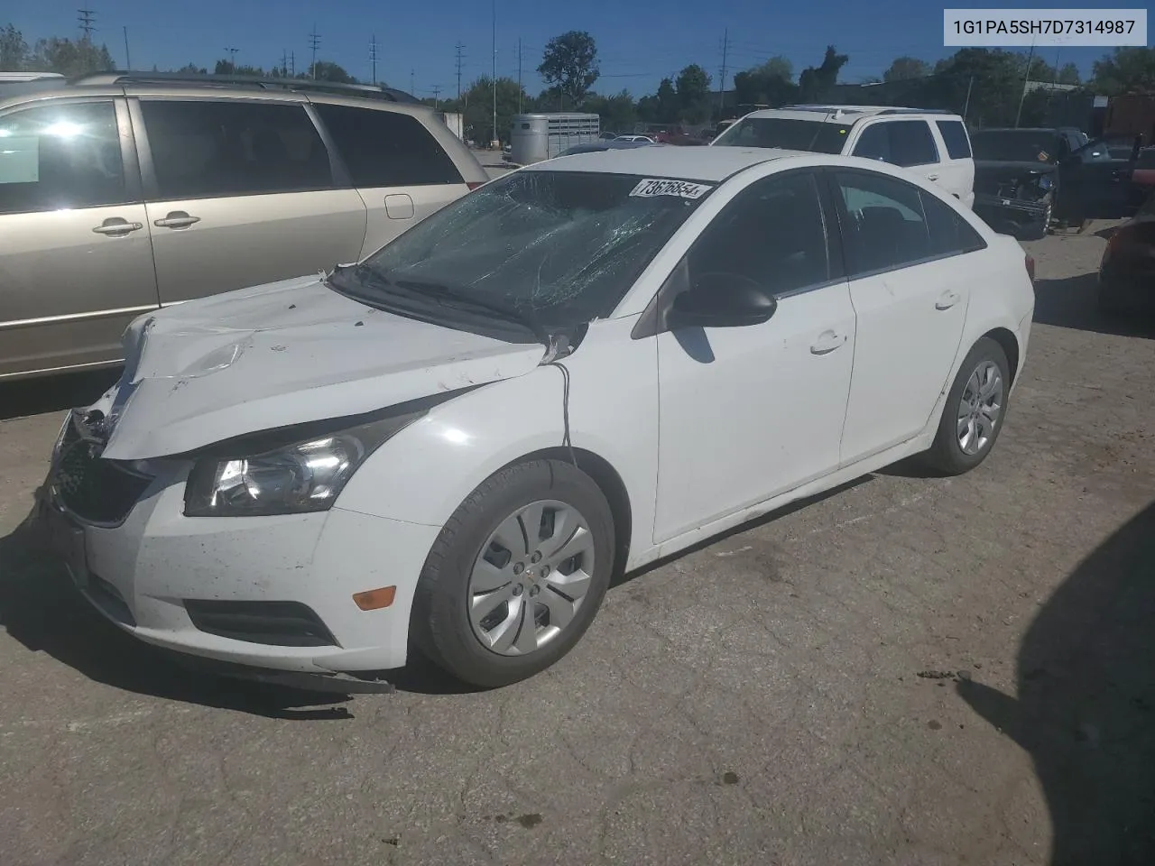 2013 Chevrolet Cruze Ls VIN: 1G1PA5SH7D7314987 Lot: 73676854