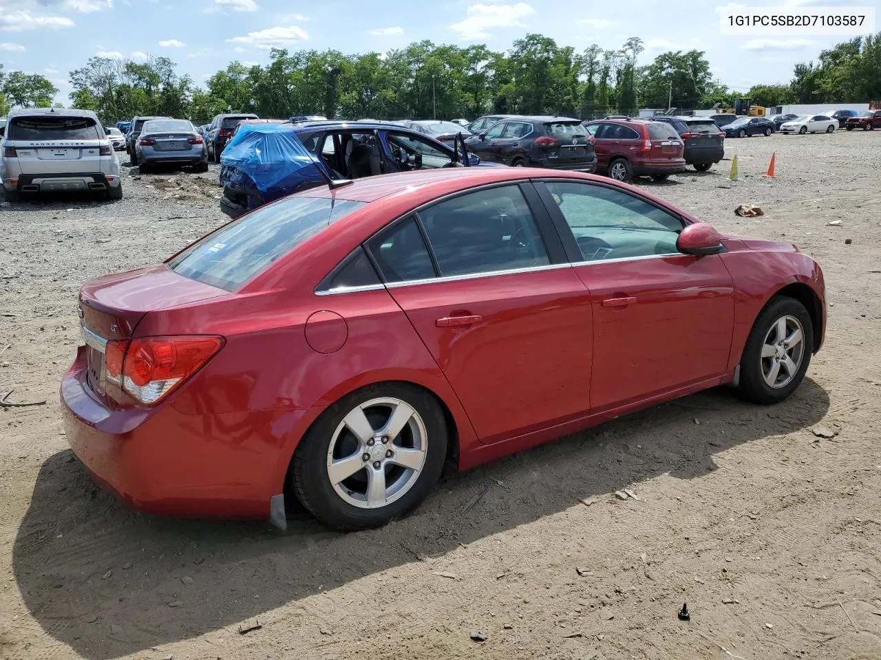 2013 Chevrolet Cruze Lt VIN: 1G1PC5SB2D7103587 Lot: 74137194