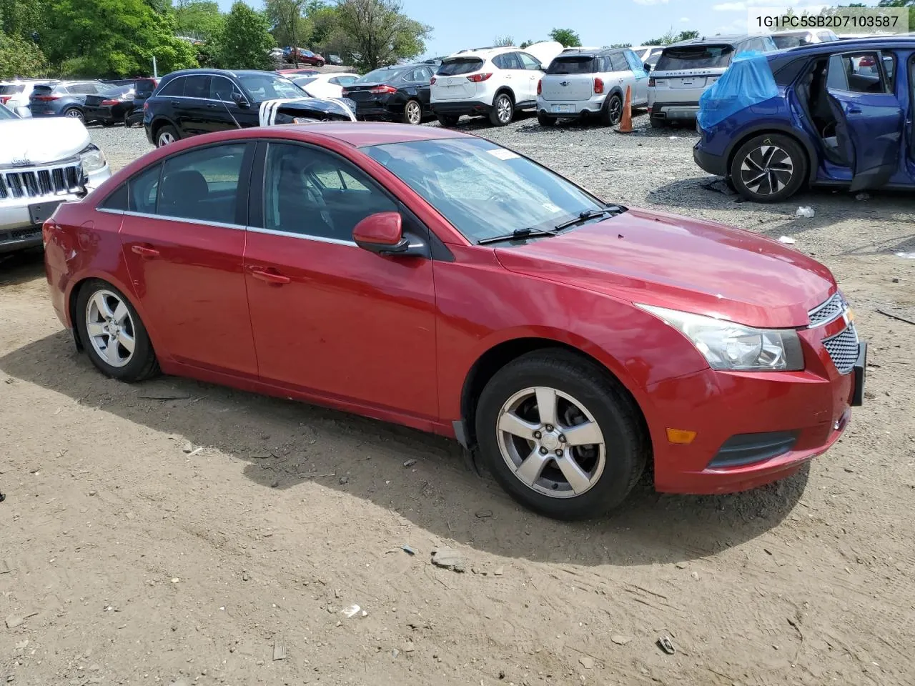 2013 Chevrolet Cruze Lt VIN: 1G1PC5SB2D7103587 Lot: 74137194