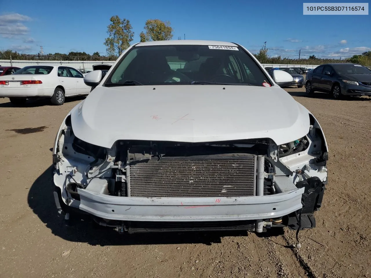 2013 Chevrolet Cruze Lt VIN: 1G1PC5SB3D7116574 Lot: 75041894