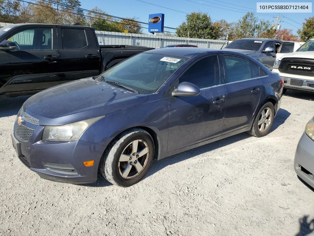 2013 Chevrolet Cruze Lt VIN: 1G1PC5SB3D7121404 Lot: 77472234