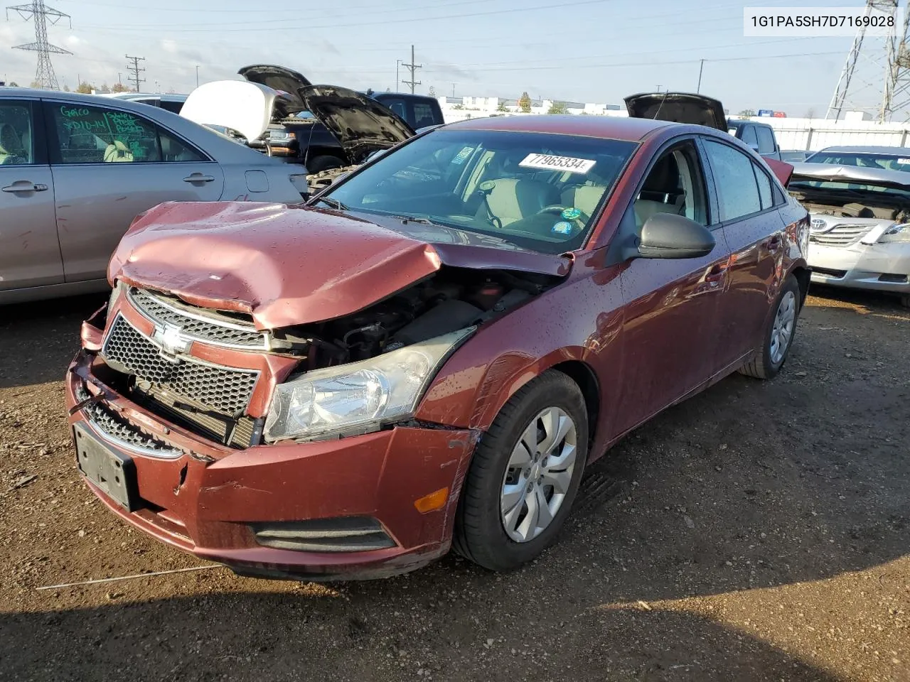 2013 Chevrolet Cruze Ls VIN: 1G1PA5SH7D7169028 Lot: 77965334