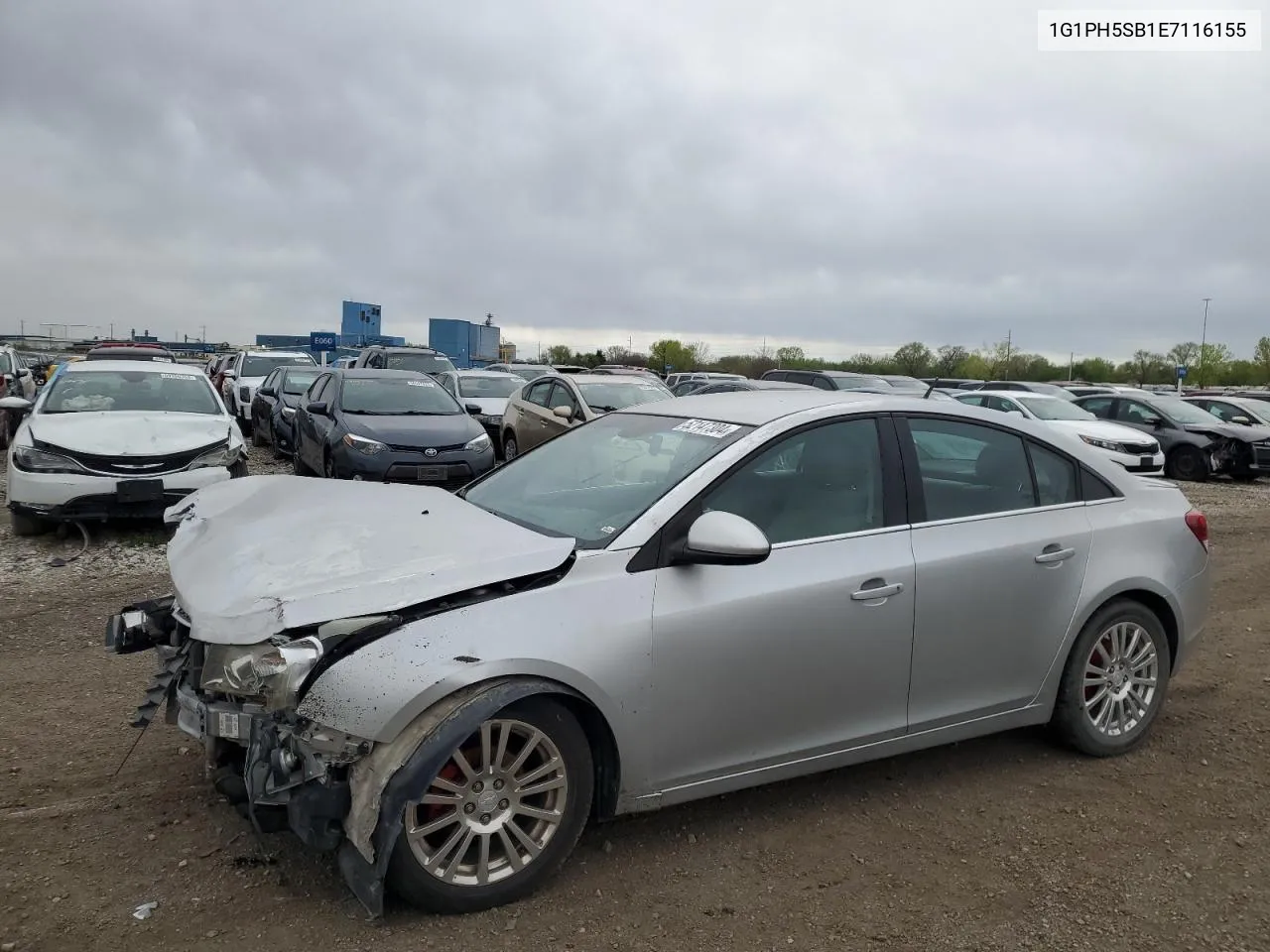 2014 Chevrolet Cruze Eco VIN: 1G1PH5SB1E7116155 Lot: 52147304