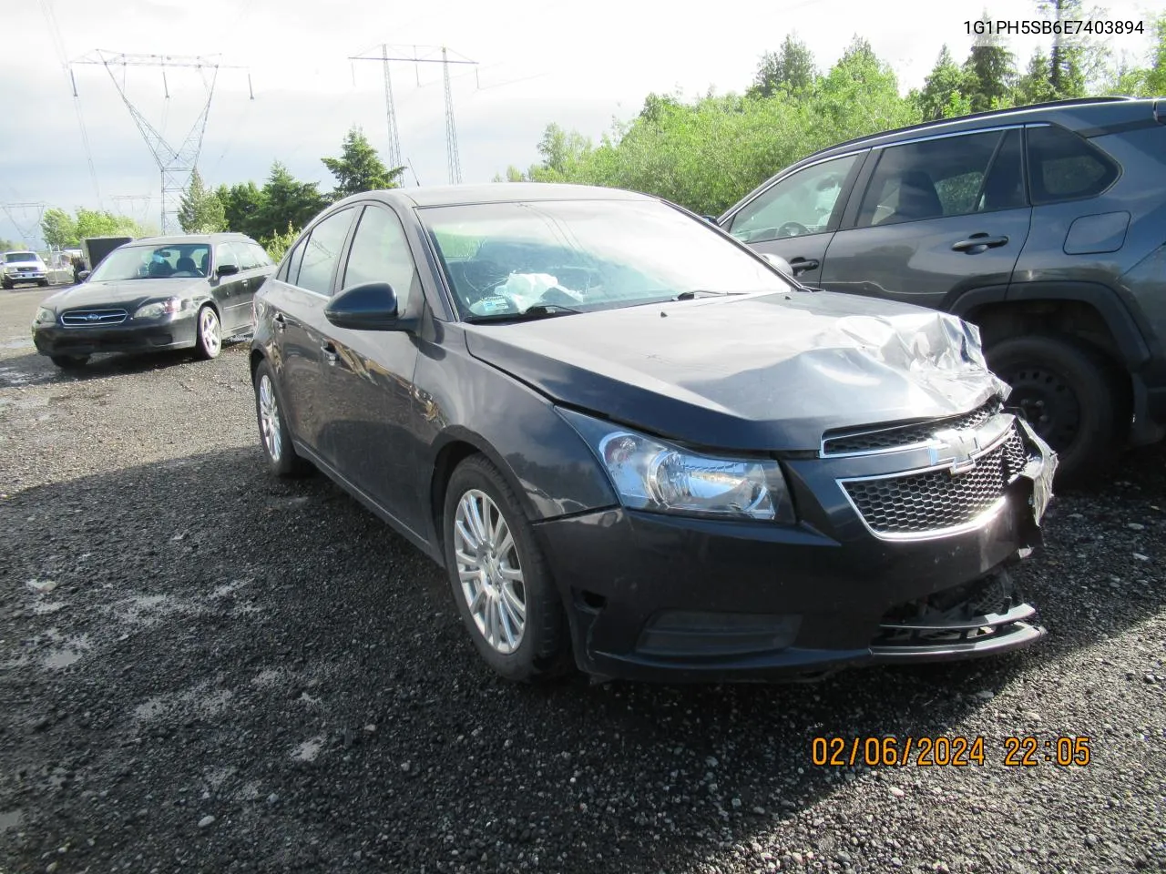 2014 Chevrolet Cruze Eco VIN: 1G1PH5SB6E7403894 Lot: 55198084