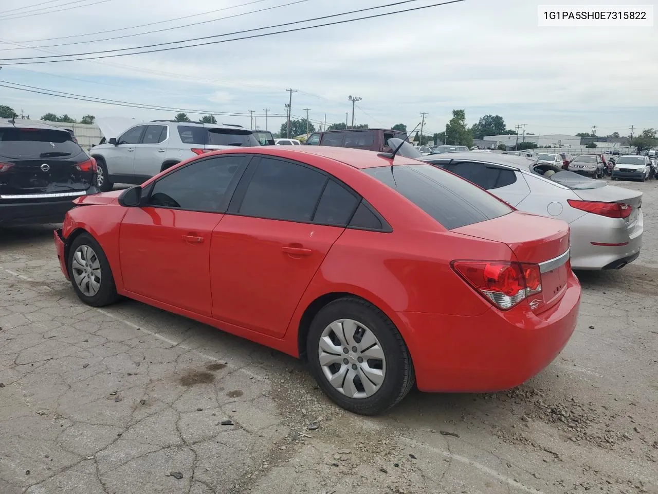 2014 Chevrolet Cruze Ls VIN: 1G1PA5SH0E7315822 Lot: 61801554