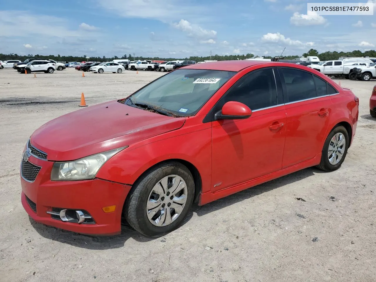 1G1PC5SB1E7477593 2014 Chevrolet Cruze Lt