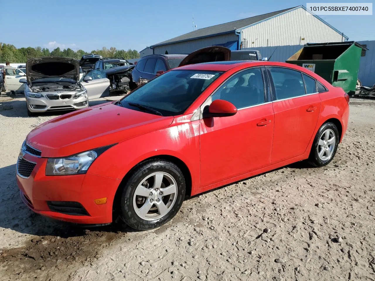 2014 Chevrolet Cruze Lt VIN: 1G1PC5SBXE7400740 Lot: 70010754