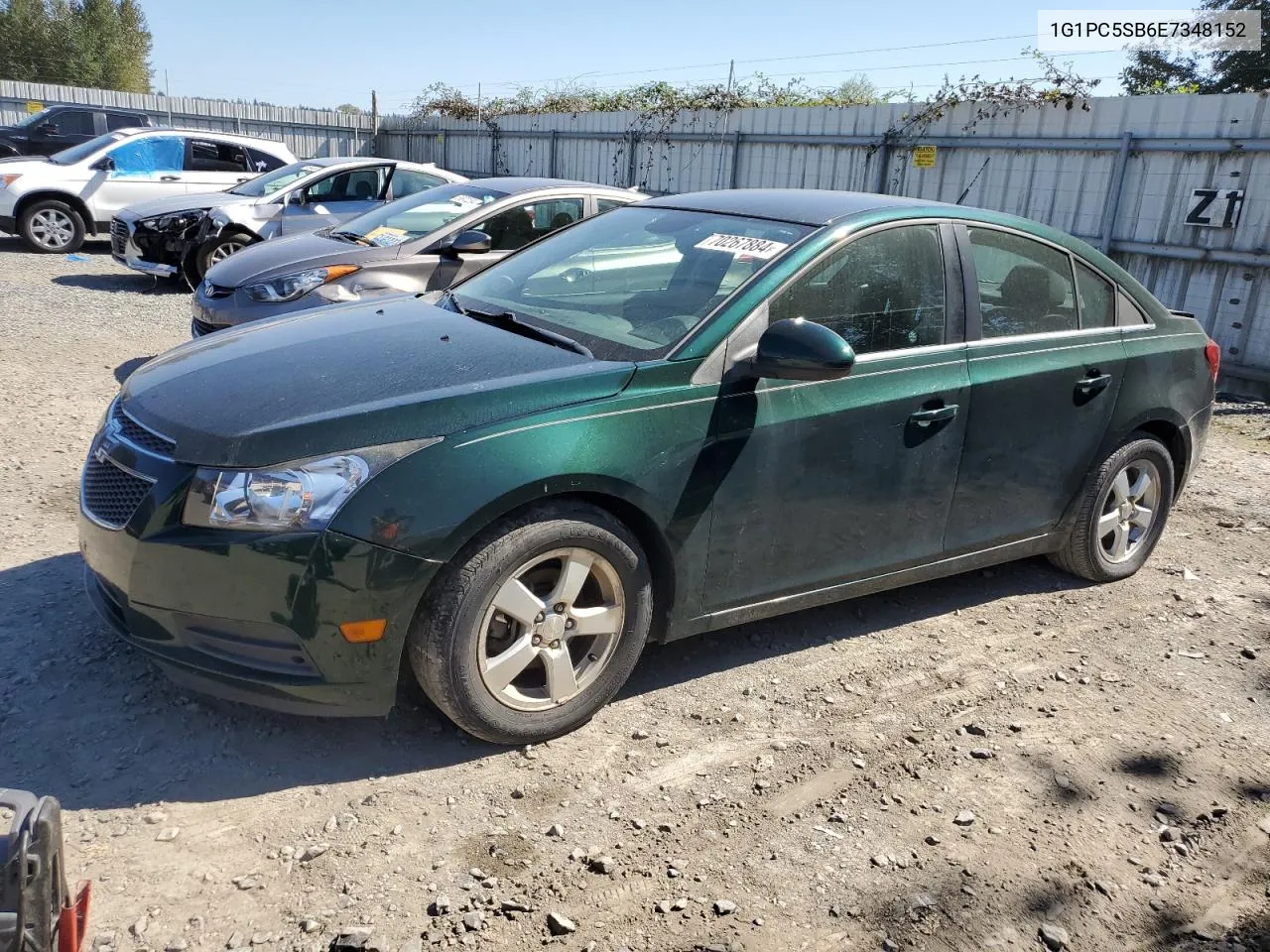 2014 Chevrolet Cruze Lt VIN: 1G1PC5SB6E7348152 Lot: 70267884