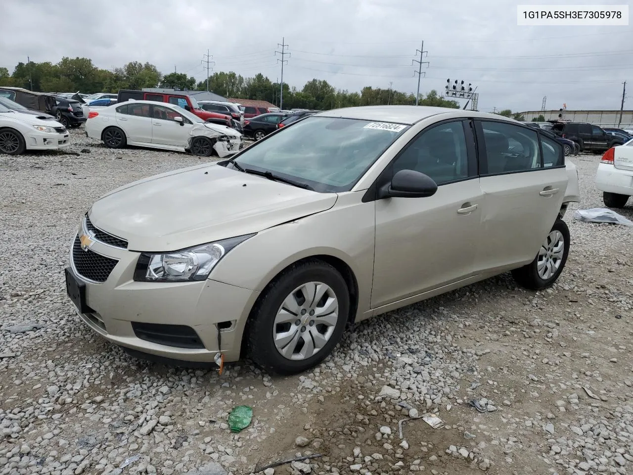 2014 Chevrolet Cruze Ls VIN: 1G1PA5SH3E7305978 Lot: 72516824