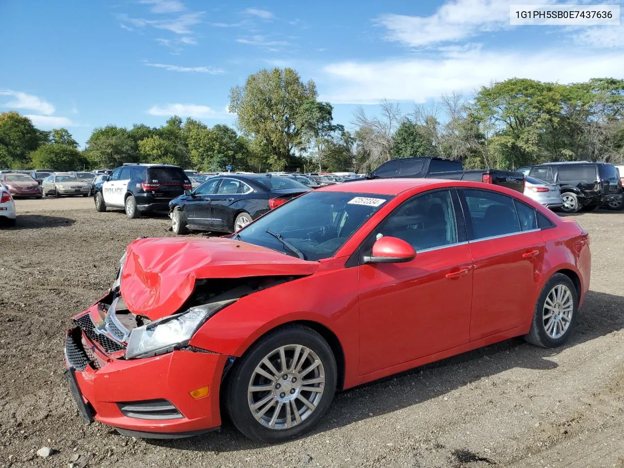 2014 Chevrolet Cruze Eco VIN: 1G1PH5SB0E7437636 Lot: 72572334