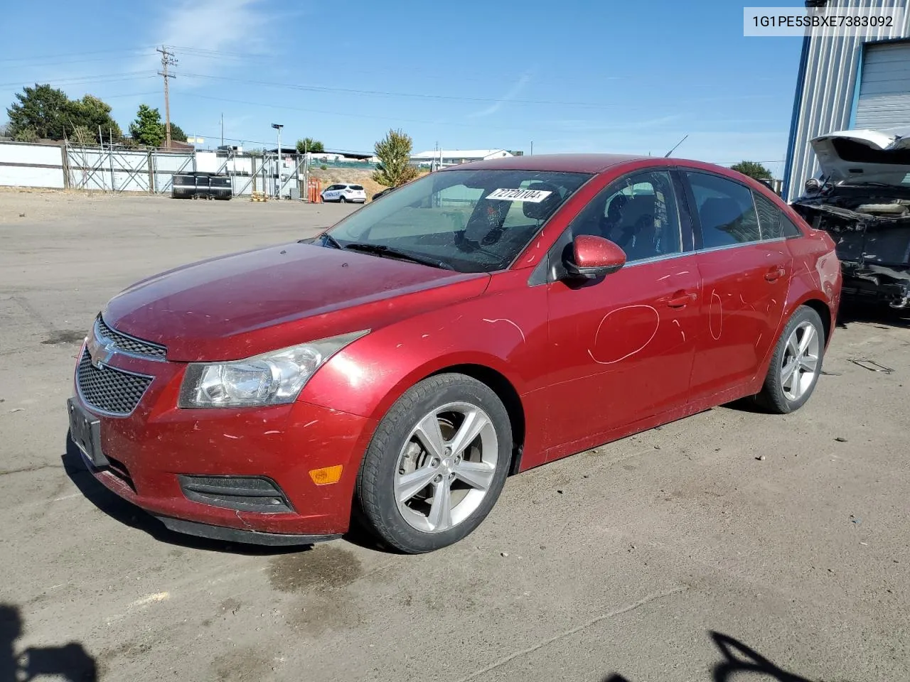 2014 Chevrolet Cruze Lt VIN: 1G1PE5SBXE7383092 Lot: 72720104