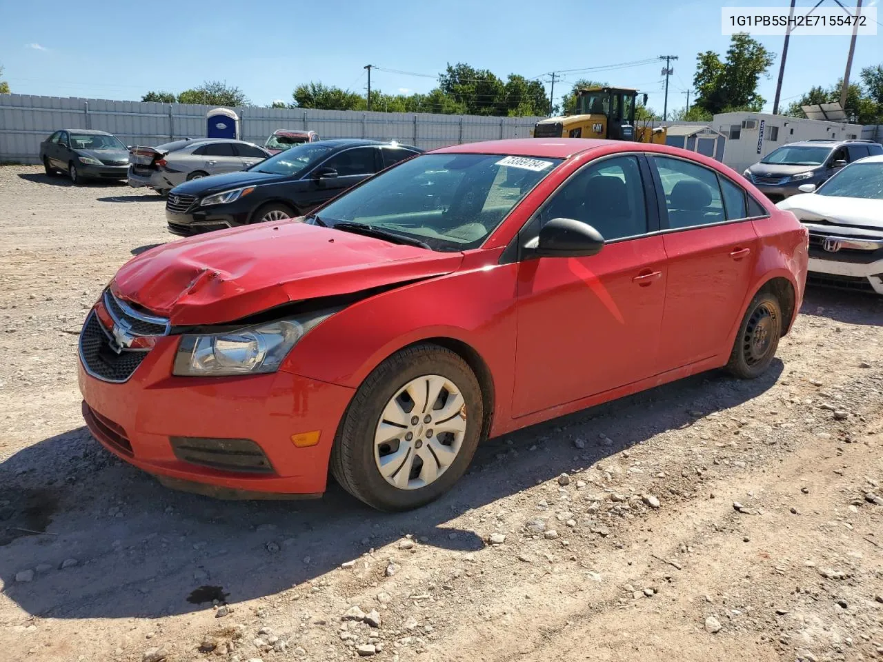 1G1PB5SH2E7155472 2014 Chevrolet Cruze Ls