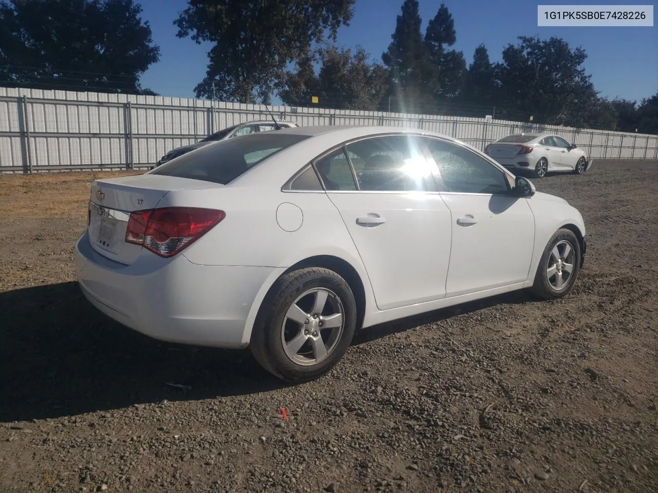 2014 Chevrolet Cruze Lt VIN: 1G1PK5SB0E7428226 Lot: 74610194