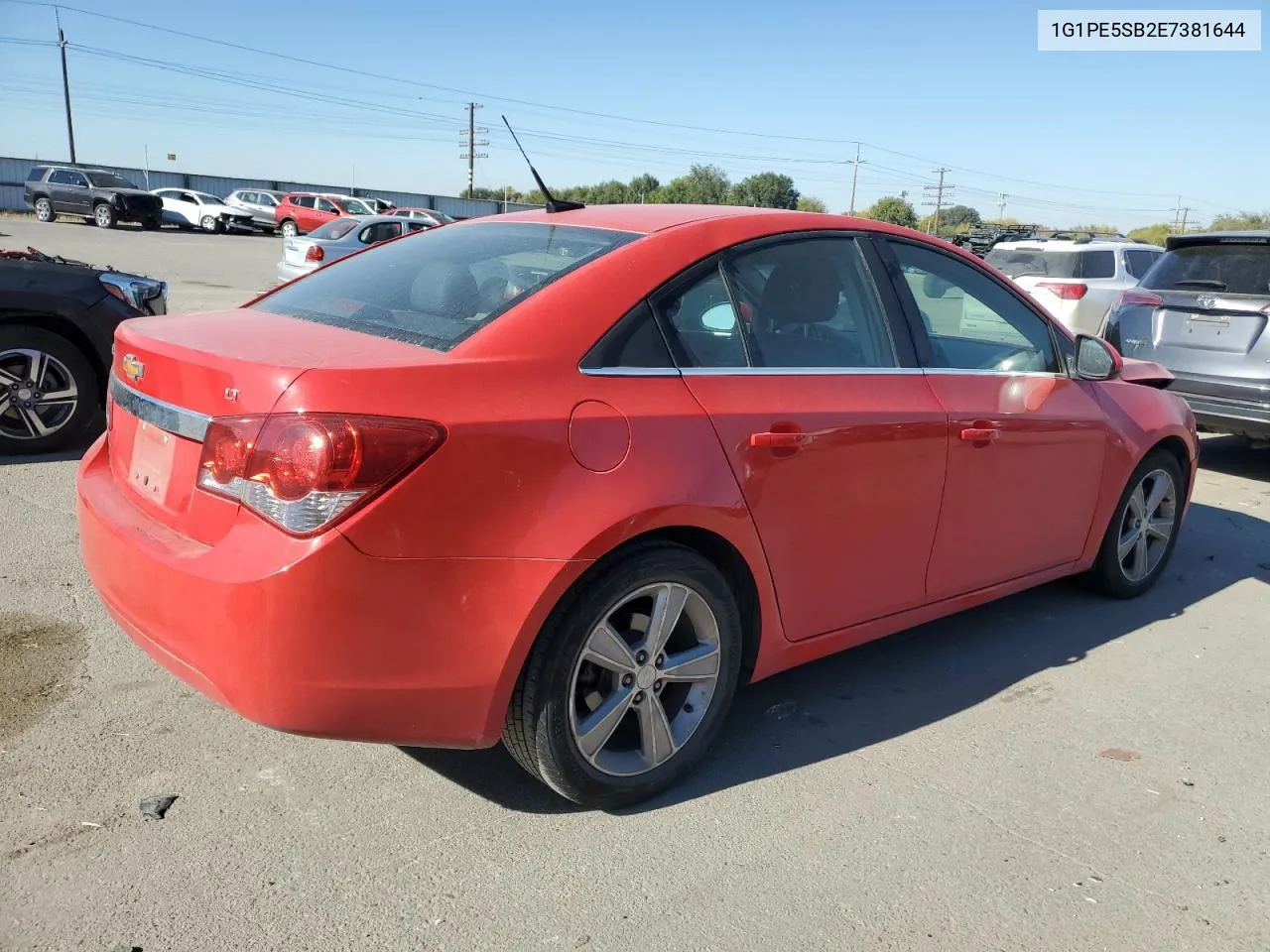 2014 Chevrolet Cruze Lt VIN: 1G1PE5SB2E7381644 Lot: 74755144