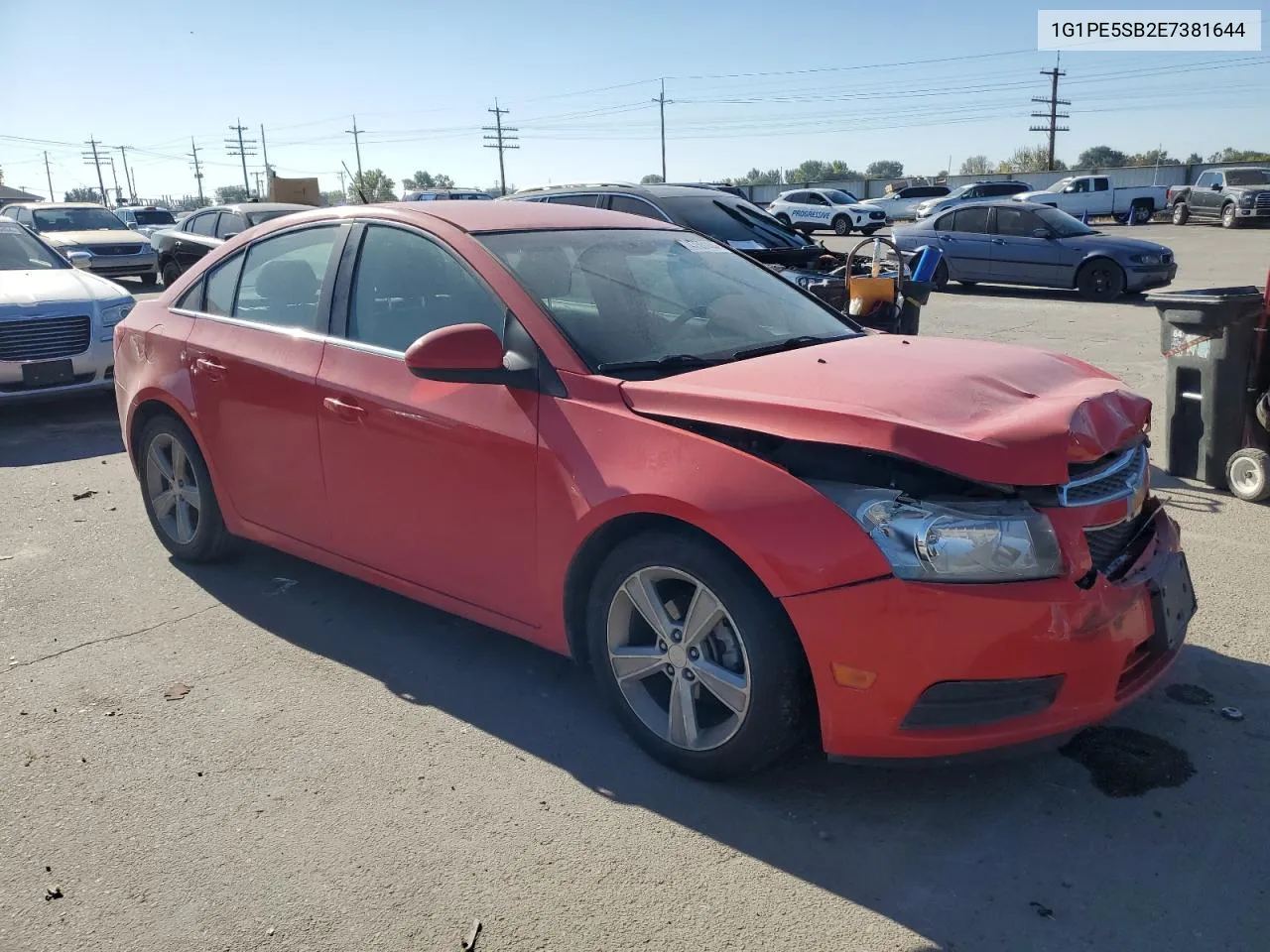 2014 Chevrolet Cruze Lt VIN: 1G1PE5SB2E7381644 Lot: 74755144