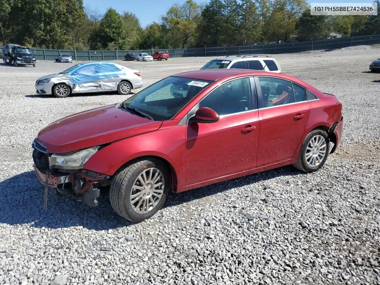 2014 Chevrolet Cruze Eco VIN: 1G1PH5SB8E7424536 Lot: 75946174