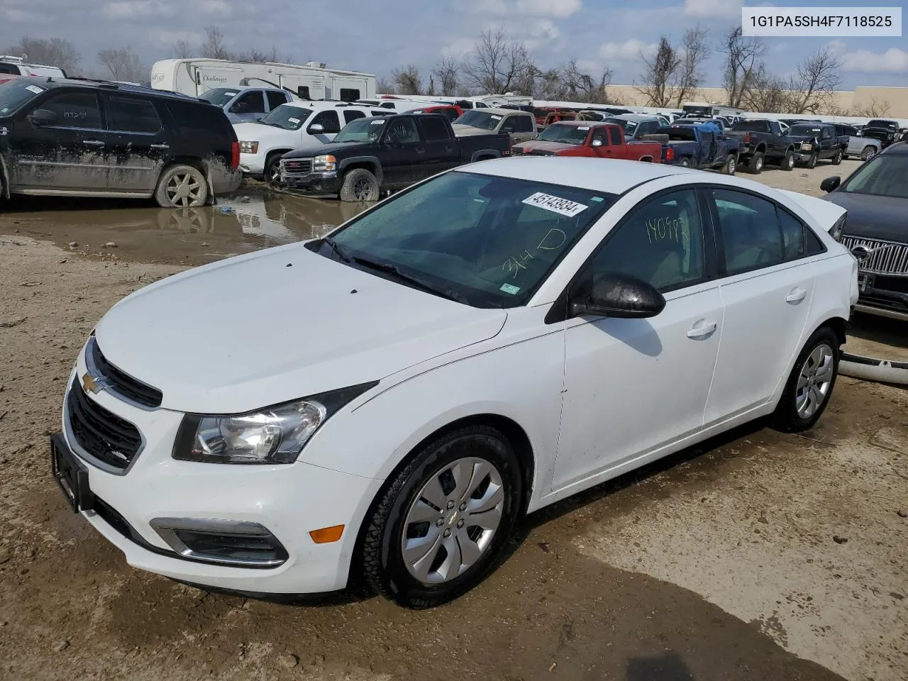 2015 Chevrolet Cruze Ls VIN: 1G1PA5SH4F7118525 Lot: 45143934