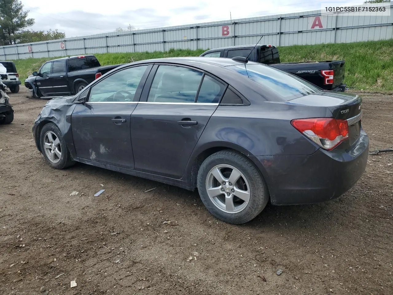 2015 Chevrolet Cruze Lt VIN: 1G1PC5SB1F7152363 Lot: 51592034