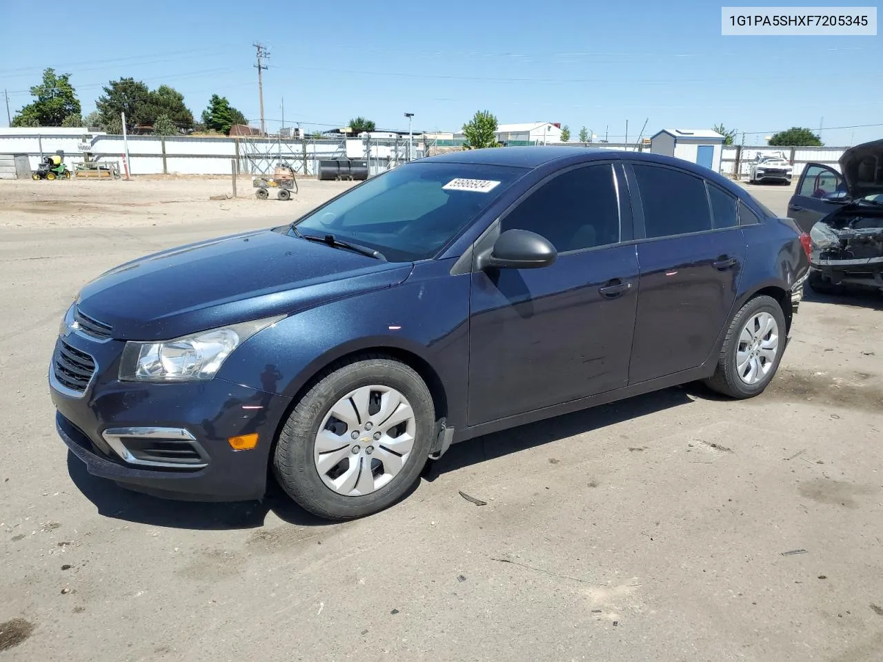 2015 Chevrolet Cruze Ls VIN: 1G1PA5SHXF7205345 Lot: 59986934