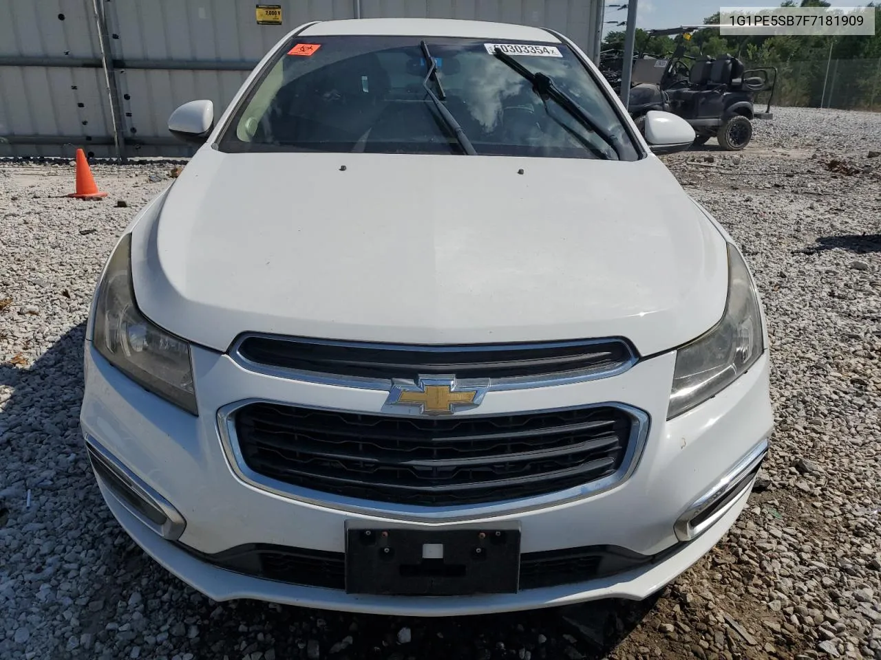 2015 Chevrolet Cruze Lt VIN: 1G1PE5SB7F7181909 Lot: 60303354