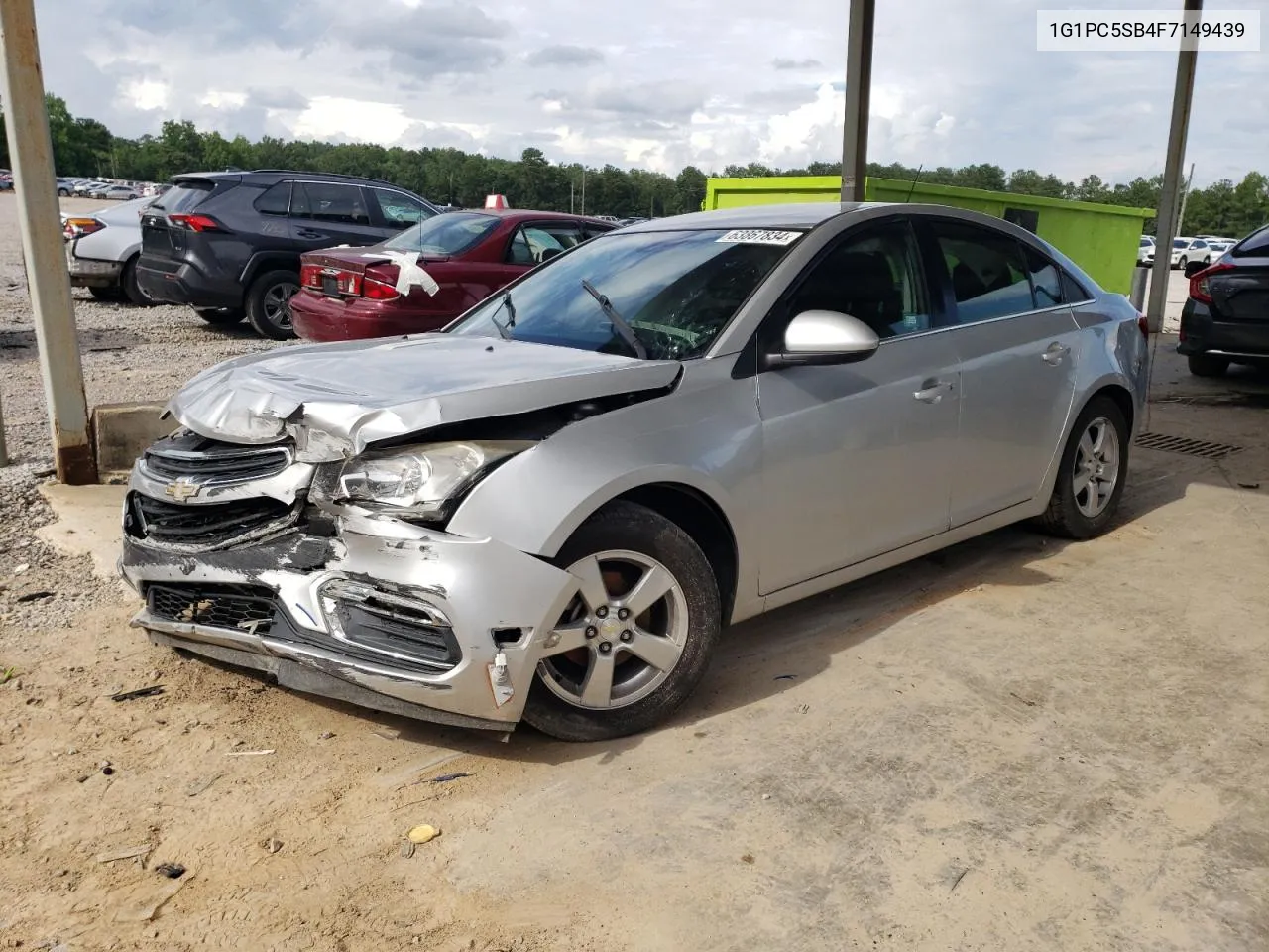 2015 Chevrolet Cruze Lt VIN: 1G1PC5SB4F7149439 Lot: 63867834