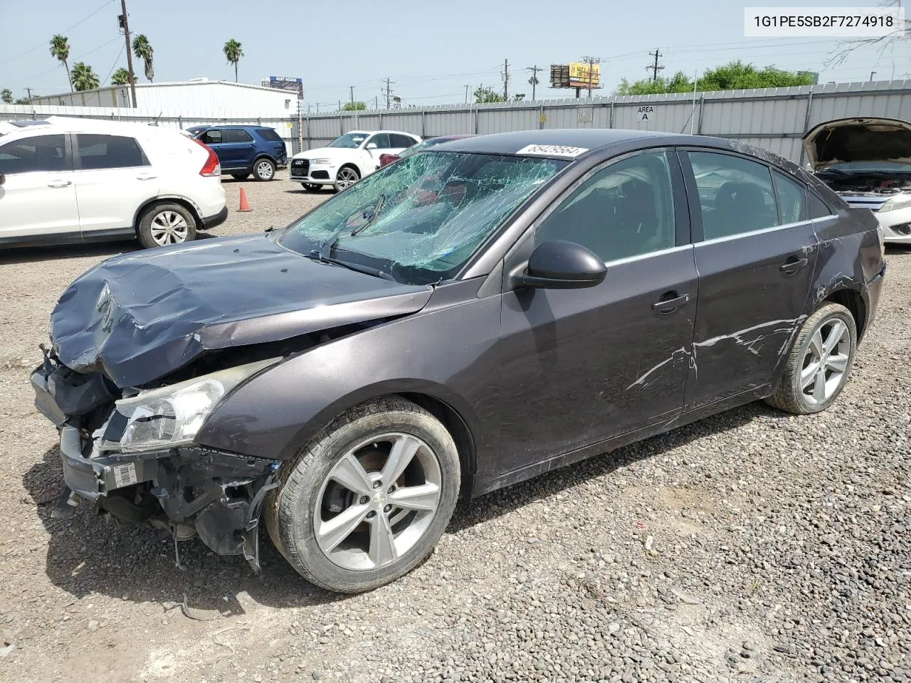 2015 Chevrolet Cruze Lt VIN: 1G1PE5SB2F7274918 Lot: 65429564