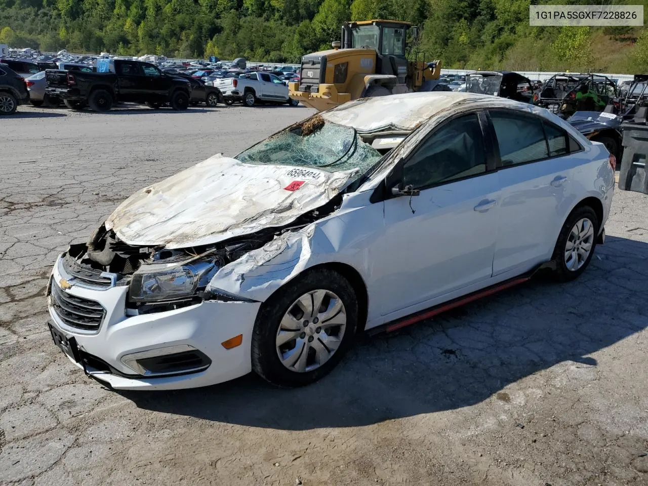 2015 Chevrolet Cruze Ls VIN: 1G1PA5SGXF7228826 Lot: 65964914