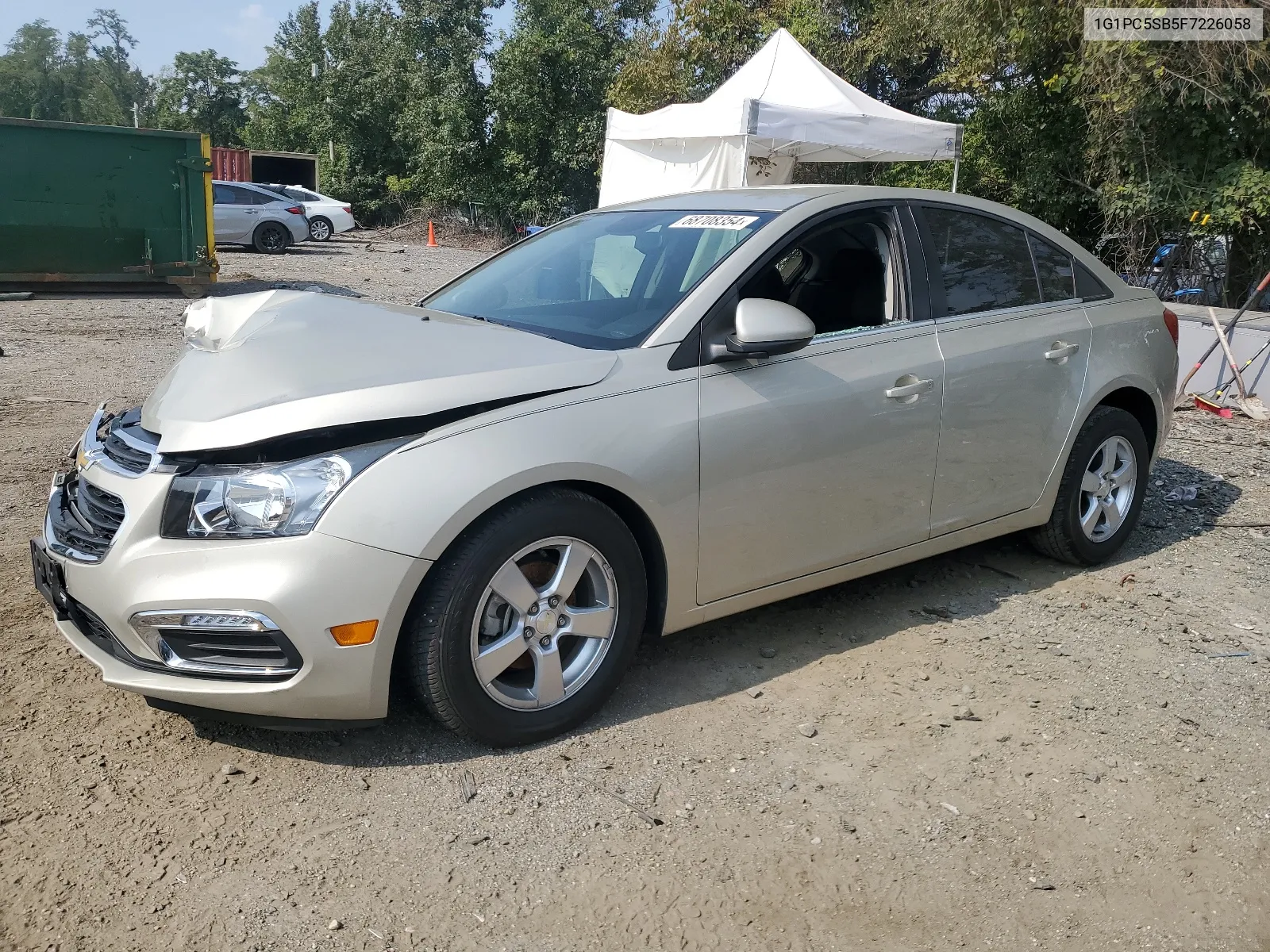 2015 Chevrolet Cruze Lt VIN: 1G1PC5SB5F7226058 Lot: 68708354