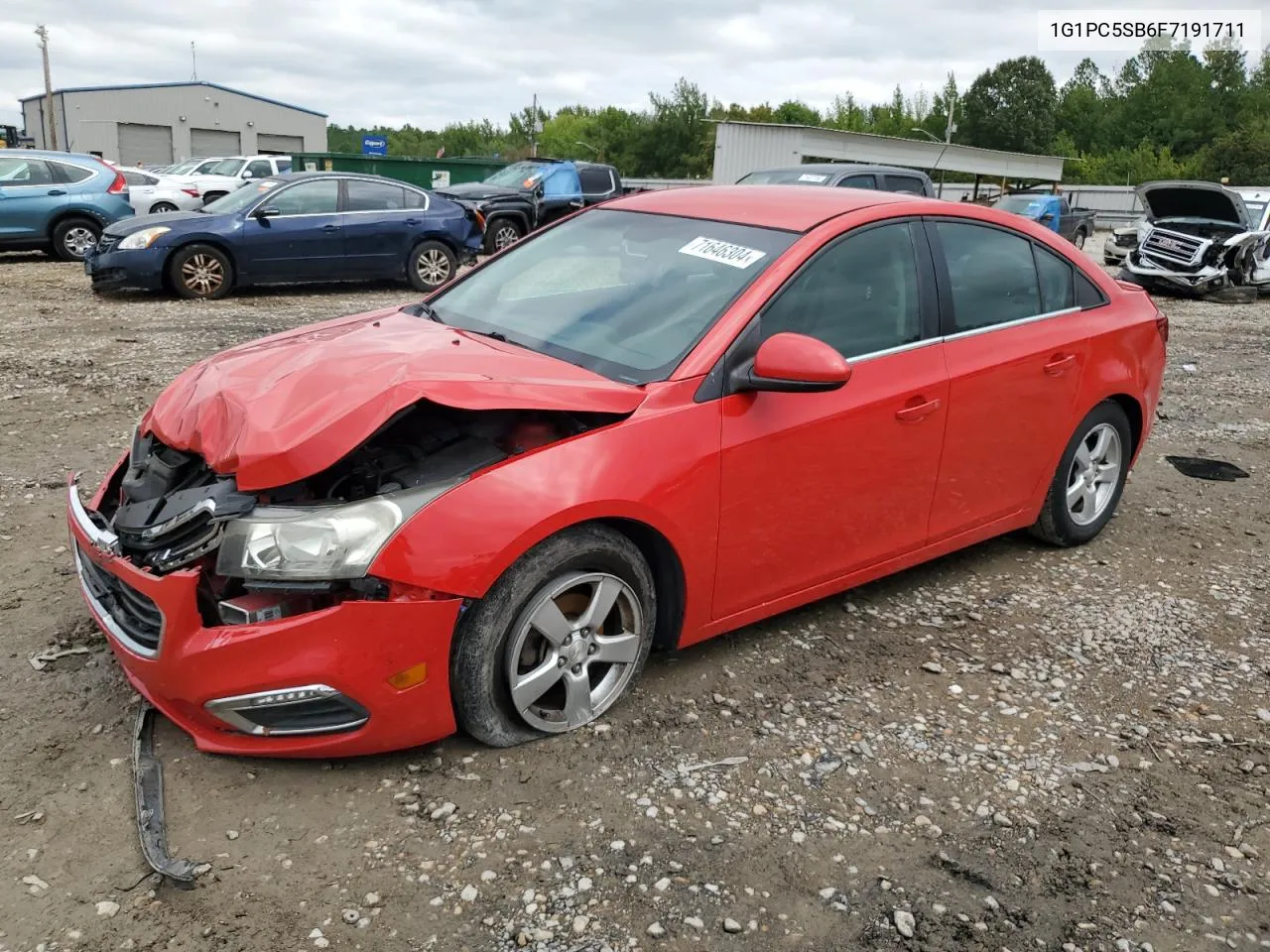 2015 Chevrolet Cruze Lt VIN: 1G1PC5SB6F7191711 Lot: 71646304