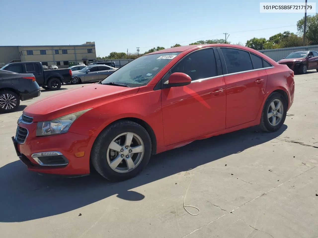 2015 Chevrolet Cruze Lt VIN: 1G1PC5SB5F7217179 Lot: 72211204