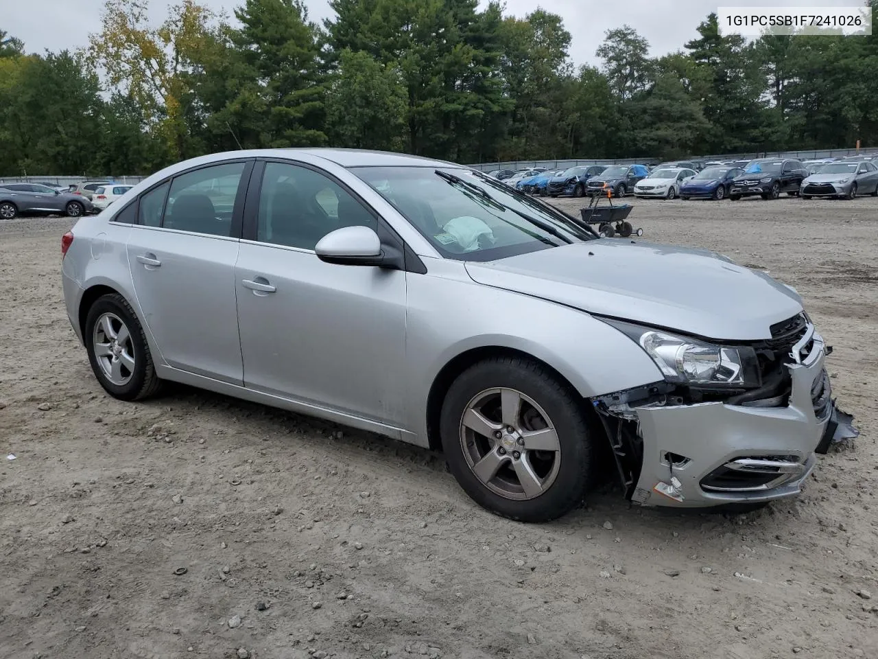 2015 Chevrolet Cruze Lt VIN: 1G1PC5SB1F7241026 Lot: 72236674