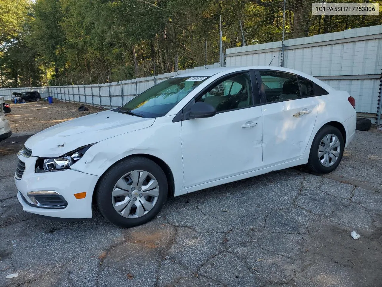 2015 Chevrolet Cruze Ls VIN: 1G1PA5SH7F7253806 Lot: 72368674