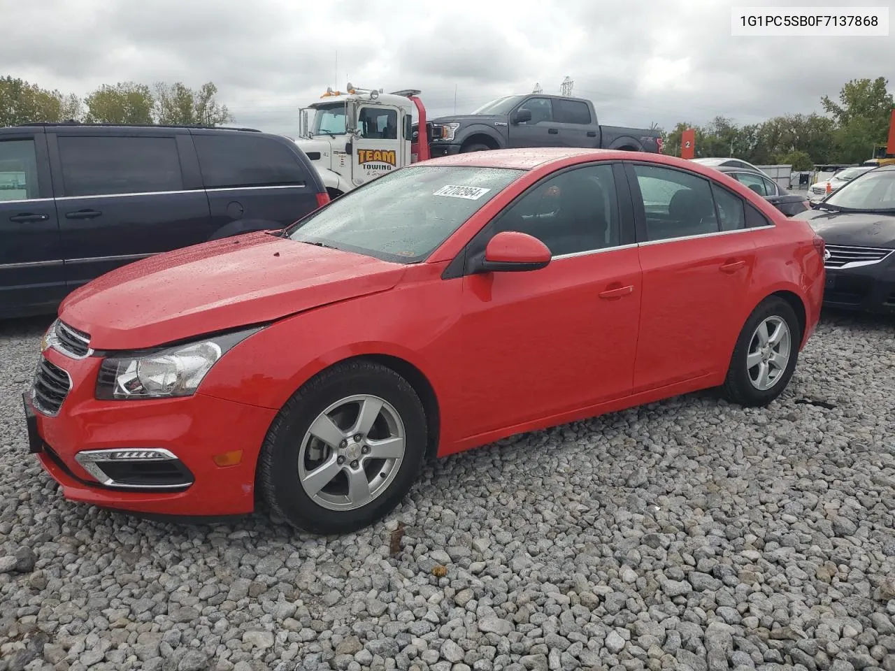 2015 Chevrolet Cruze Lt VIN: 1G1PC5SB0F7137868 Lot: 72702964